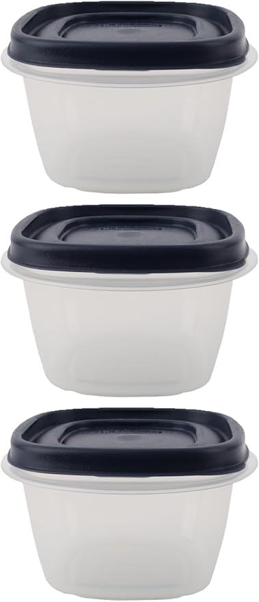 Bundle Food Storage Containers 32Cup Food Storage Containers 7 Peice Set, Teal Easy Find Lids, 3 Containers, 3 Lids Chalk Pen And Chalk Labels