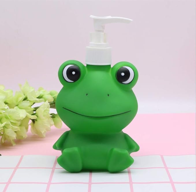 Dinosaur Panda Frog Cute Cartoon Hand Soap Pump Lotion, Hand Soap, Shampoo, Shower Gel Dispenser, Suitable for Bathrooms, Kitchen Countertops, Bathroom Accessories, Baby Nursery (Dinosaur)