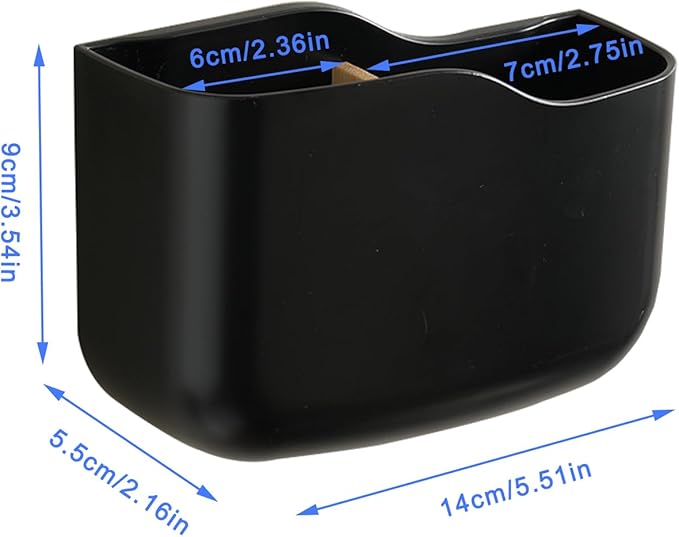 Wall Mount Remote Control Holder 4 Pack Adhesive Media Player Controller Holder Black Universal TV Remote Organizer Caddy Box Tray Hollow Bottom Easy Phone Charging Home Office Desk Nightstand