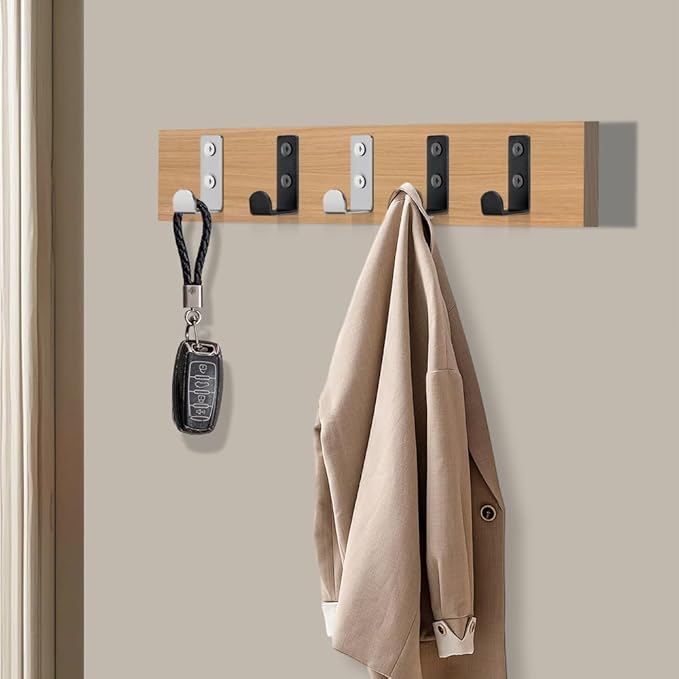 10 PCS Stainless Steel L Shaped Coat Hooks Wall Mounted Single Metal Robe Hook for Hanging Towel, Utility Hooks for Bags, Hat, Cap, Scarf, Cup. Silver.