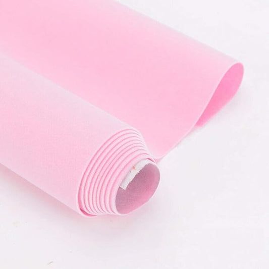 Taogift Self Adhesive Pink Velvet Flock Jewelry Drawer Liner Furniture Sticker Paper for Shelves Drawer Dresser Cabinets Jewlery Displays Arts Crafts Decor 17.7x98 Inches