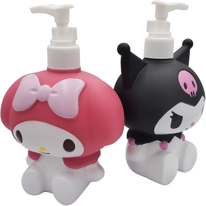 Cute Cartoon Animal Hand Soap Pump Lotion, Hand Soap, Shampoo, Shower Gel Dispenser, Cute Kumi Soap Dispenser Dinosaur Shaped Liquid Bottles Kids Empty Press Type Shampoo Bottles (Black Kulomi)