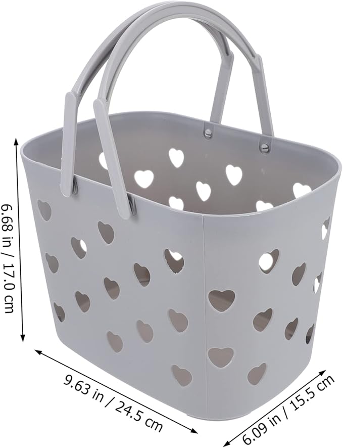 Amosfun 3Pcs Assorted Color Storage Baskets for Bathroom Kitchen Towel Baskets with Handle Efficient Drainage for Home Dormitory and Hotel Use