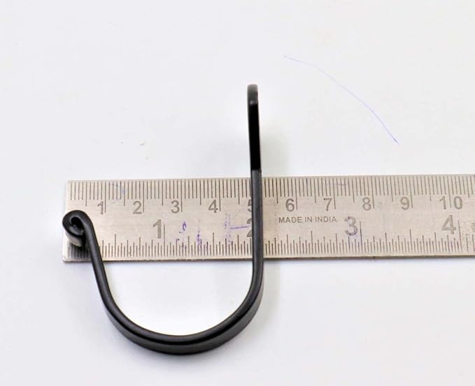 THDC Nail Hooks, Vintage, Rustic Curved Metal Fasteners – Decorative Colonial Wall Décor, Heavy Duty Wall Hooks, Hangers for Keys, Coats, Robe, Bags, Home, Kitchen Set of 12 (Big 2.5")
