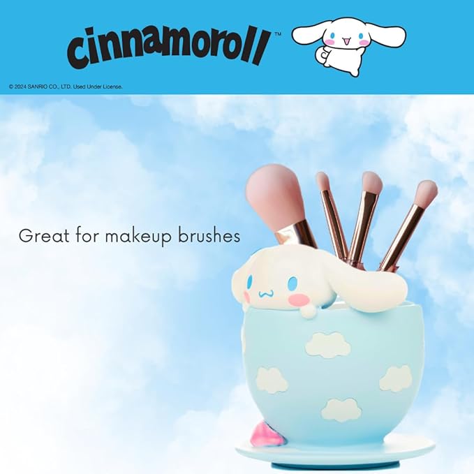 Collectibles Cinnamoroll Toothbrush Holder - Makeup Brushes/Pens Tumbler, (Officially Licensed Product) by Franco