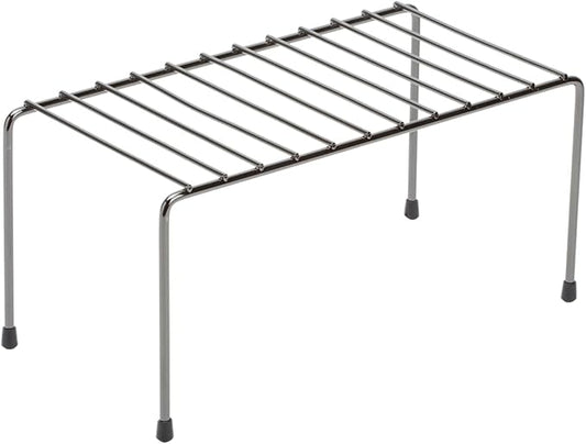Kitchen Details Helper Shelf Organizer | Free Standing | Cabinet & Countertop Organizer | Dishes | Cups | Bowls | Small | Onyx
