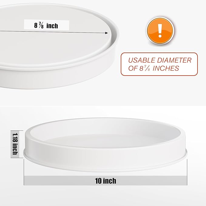 HGF Bathroom Tray for Sponge Soap, 10 Inch Light Metal Round Decorative Tray for Kitchen Counter Sink Centerpiece Countertop Organizer, Perfume Candle Vanity Trays for Bathroom Decor, Totally White