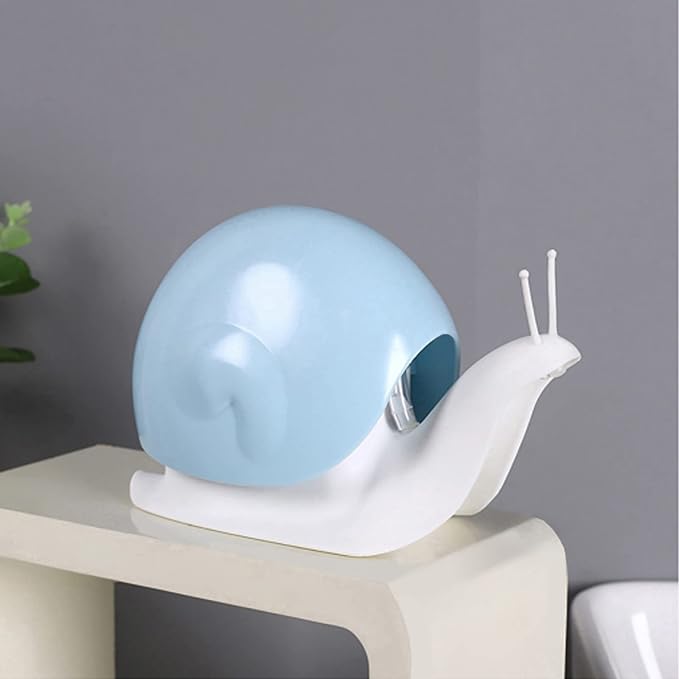 Hand Soap Dispenser 120ml Plastic Snail Soap Dispenser Kids Cute Pump Liquid Sanitizer Bottle Funny Cartoon Animal Countertop Dispenser for Bathroom Kitchen Office Toilet Hotel (Blue)