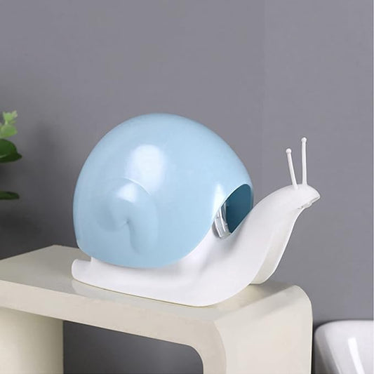 Hand Soap Dispenser 120ml Plastic Snail Soap Dispenser Kids Cute Pump Liquid Sanitizer Bottle Funny Cartoon Animal Countertop Dispenser for Bathroom Kitchen Office Toilet Hotel (Blue)