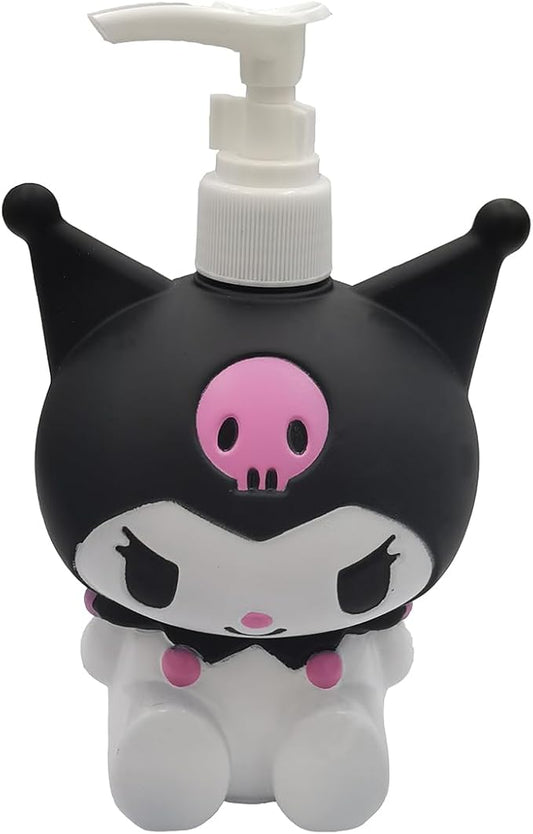 Cute Cartoon Animal Hand Soap Pump Lotion, Hand Soap, Shampoo, Shower Gel Dispenser, Cute Kumi Soap Dispenser Dinosaur Shaped Liquid Bottles Kids Empty Press Type Shampoo Bottles (Black Kulomi)