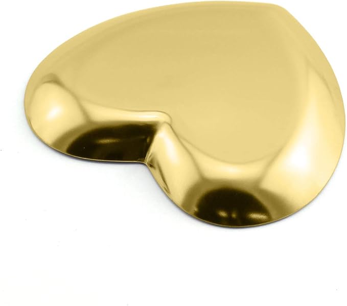 1 Piece Gold Luxurious Metal Storage Tray Heart Shaped Jewelry Display Tray Home Decoration Serving Plate Craft for Table Organizer