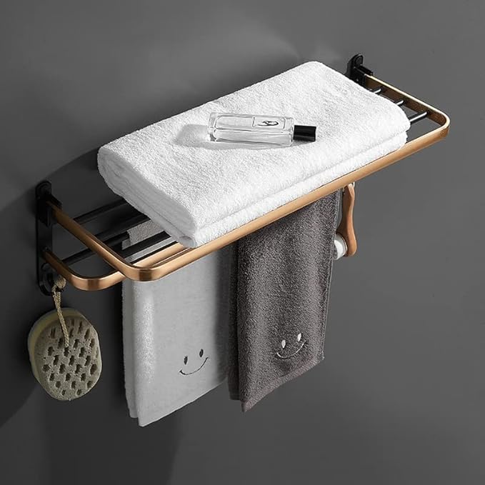 Household Towel Rack Bathroom Shelf Shampoo Cosmetic Storage Bath Corner Holder Accessories