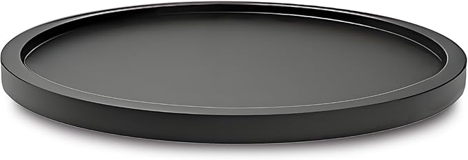 14" Black Bamboo Lazy Susan Organizer Kitchen Turntable for Cabinet Pantry Table Organization
