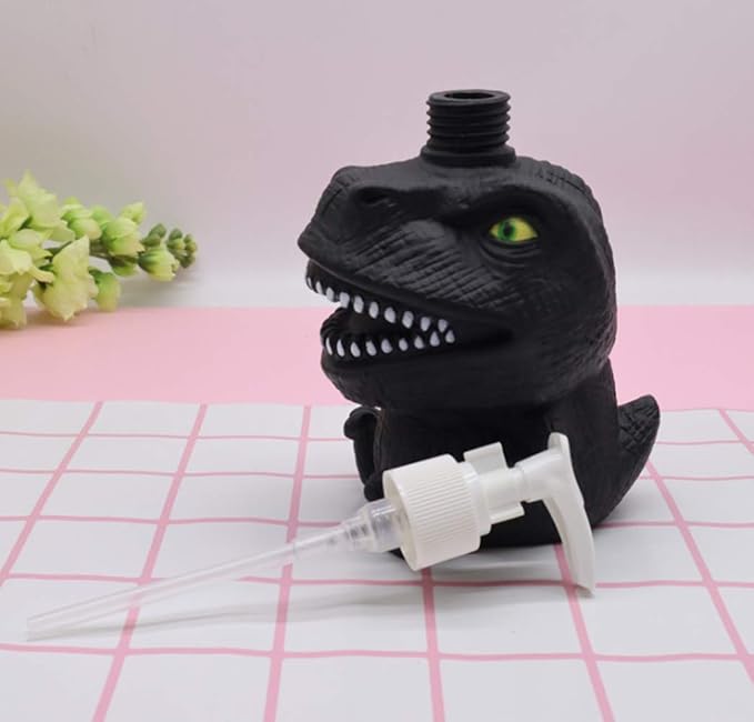 Dinosaur Panda Frog Cute Cartoon Animal Hand Soap Pump Lotion, Hand Soap, Shampoo, Shower Gel Dispenser, Suitable for Bathrooms, Kitchen Countertops, Bathroom Accessories (Panda)