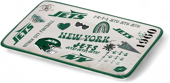 The Memory Company Officially Licensed NFL Team Spirit Ceramic Trinket Tray, Decorative Storage Catch-All, Home & Office Organizer, Gift for Football Fans
