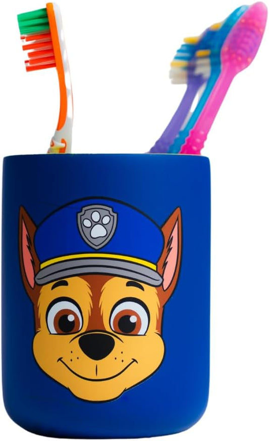 Paw Patrol Chase Kids Toothbrush Holder - Makeup Brushes/Pens Tumbler, (Officially Licensed Product) by Franco Collectibles
