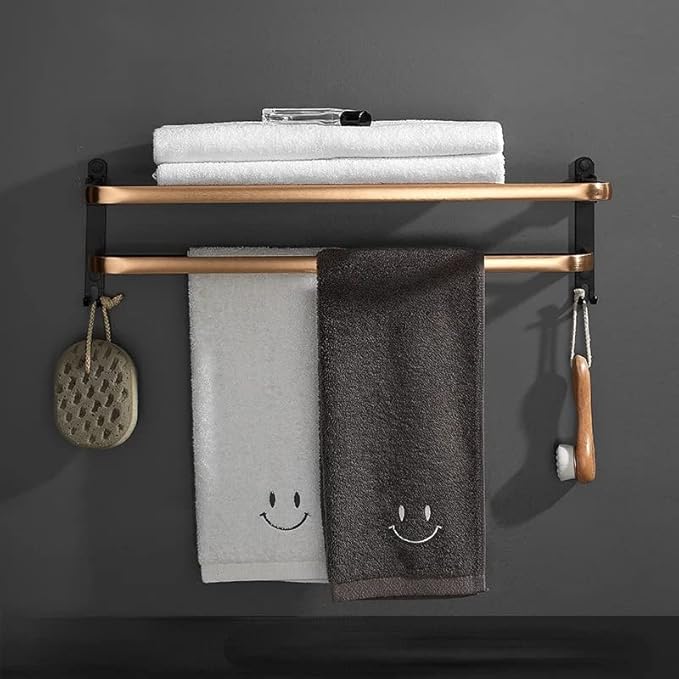 Household Towel Rack Bathroom Shelf Shampoo Cosmetic Storage Bath Corner Holder Accessories