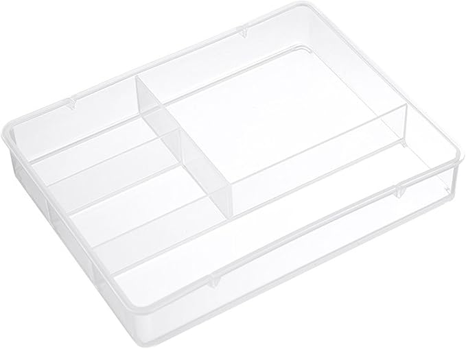 ZJchao Drawer Organizers, Classification Bathroom Drawer Organizer Bathroom and Storage Divider Tray for Office (Transparent)