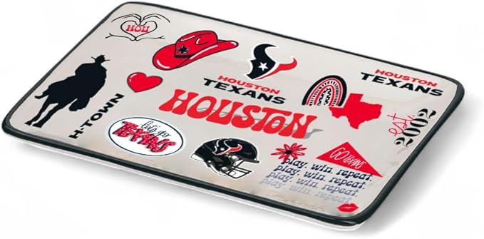 The Memory Company Officially Licensed NFL Team Spirit Ceramic Trinket Tray, Decorative Storage Catch-All, Home & Office Organizer, Gift for Football Fans
