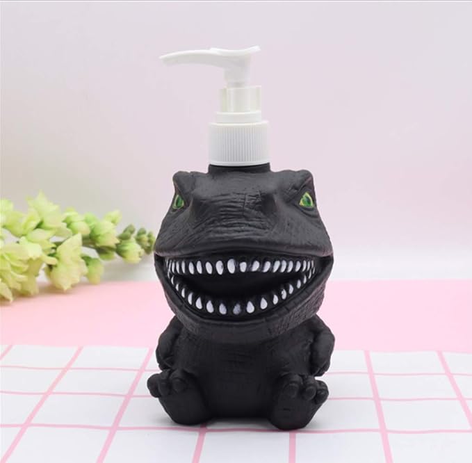 Dinosaur Panda Frog Cute Cartoon Hand Soap Pump Lotion, Hand Soap, Shampoo, Shower Gel Dispenser, Suitable for Bathrooms, Kitchen Countertops, Bathroom Accessories, Baby Nursery (Dinosaur)
