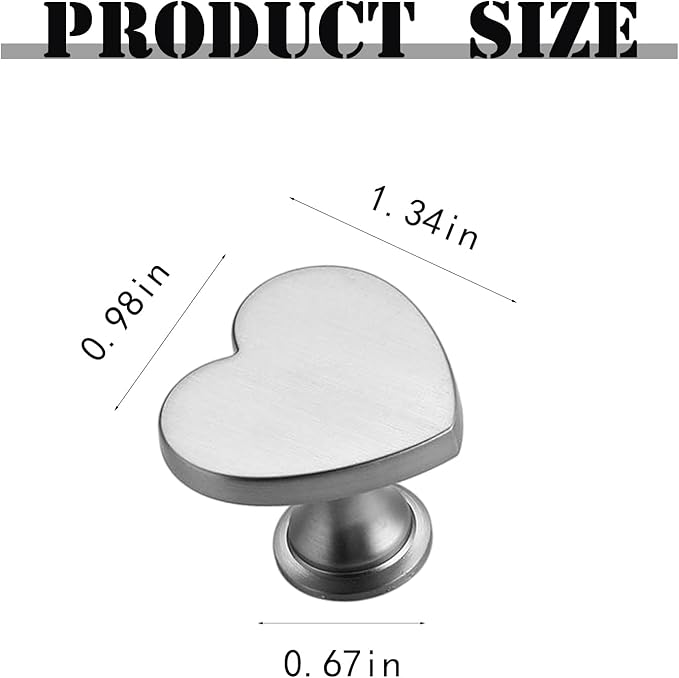 6 Pcs Heart Shaped Wall Hooks Decorative Metal Wall Hook for Home Office Hotel Wall Decoration (Silver)