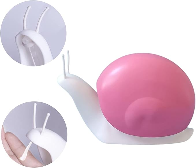 Hand Soap Dispenser 120ml Plastic Snail Soap Dispenser Kids Cute Pump Liquid Sanitizer Bottle Funny Cartoon Animal Countertop Dispenser for Bathroom Kitchen Office Toilet Hotel (Pink)
