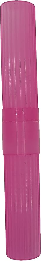 Toothbrush Holder - Pink, Made in USA, with Ventilation Holes, for Toothbrush Covers, Toothbrush Holder, Toothbrush Soft, Durable Design, Hygienic Bathroom Accessory