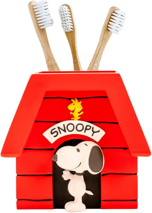 Peanuts Snoopy Toothbrush Holder - Makeup Brushes/Pens Tumbler, (Officially Licensed Product) by Franco Collectibles