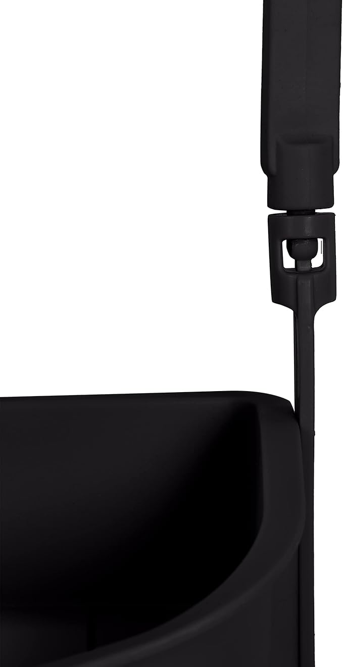 Bath Bliss 2 Way Convertible Bathroom Shower Caddy | Adjustable Mounting Arms | Loofah & Razor Hooks | Storage & Organization | Rust Resistant | Large and Small Bottles | Matte Black