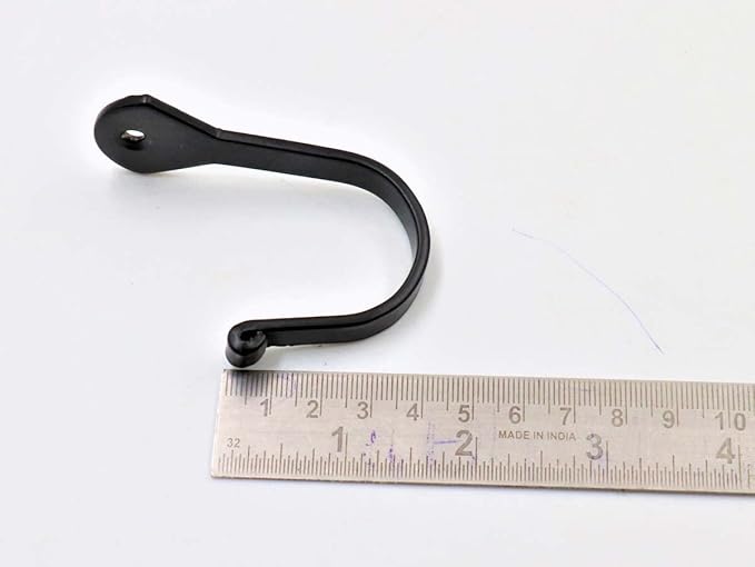 THDC Nail Hooks, Vintage, Rustic Curved Metal Fasteners – Decorative Colonial Wall Décor, Heavy Duty Wall Hooks, Hangers for Keys, Coats, Robe, Bags, Home, Kitchen Set of 12 (Big 2.5")