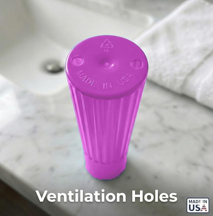 Toothbrush Holder (Blue & Pink) Made in USA, with Ventilation Holes, for Toothbrush Covers, Toothbrush Holder, Toothbrush Soft, Durable Design, Hygienic Bathroom Accessory