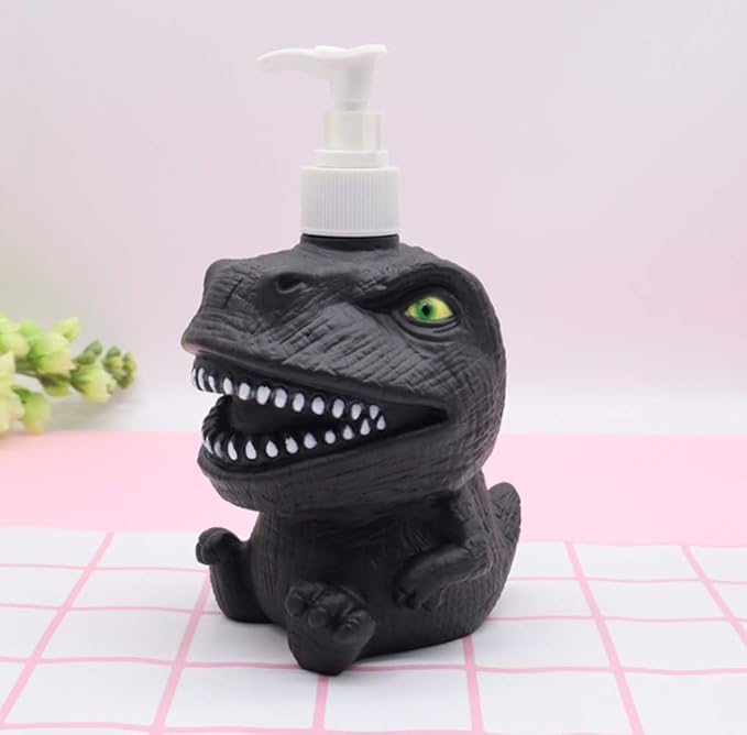 Dinosaur Panda Frog Cute Cartoon Animal Hand Soap Pump Lotion, Hand Soap, Shampoo, Shower Gel Dispenser, Suitable for Bathrooms, Kitchen Countertops, Bathroom Accessories (Panda)