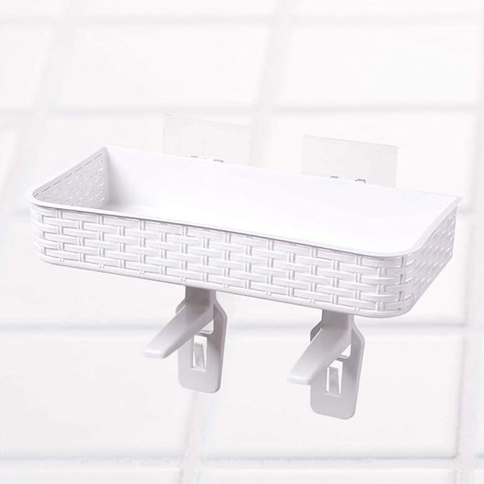 Japanese Plastic Rack, Wall Mounted Shower Shelf Corner Storage, Bathroom(D)