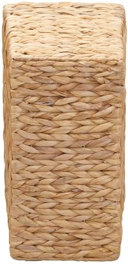 Household Essentials Side by Side Magazine Rack, Natural Hyacinth
