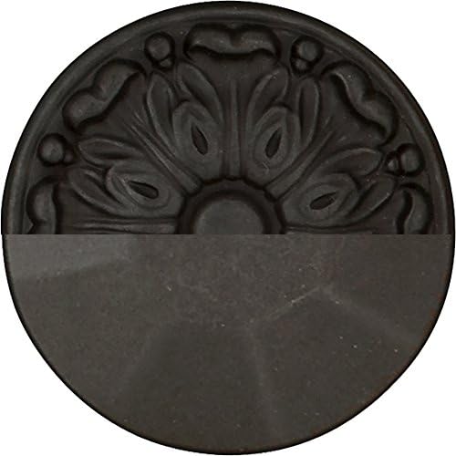 Hickory Hardware 1 Pack Solid Core Kitchen Cabinet Pulls, Luxury Cabinet Handles, Hardware for Doors & Drawers, 3-3/4 Inch (96mm) Hole Center, Black Iron, Craftsman Collection