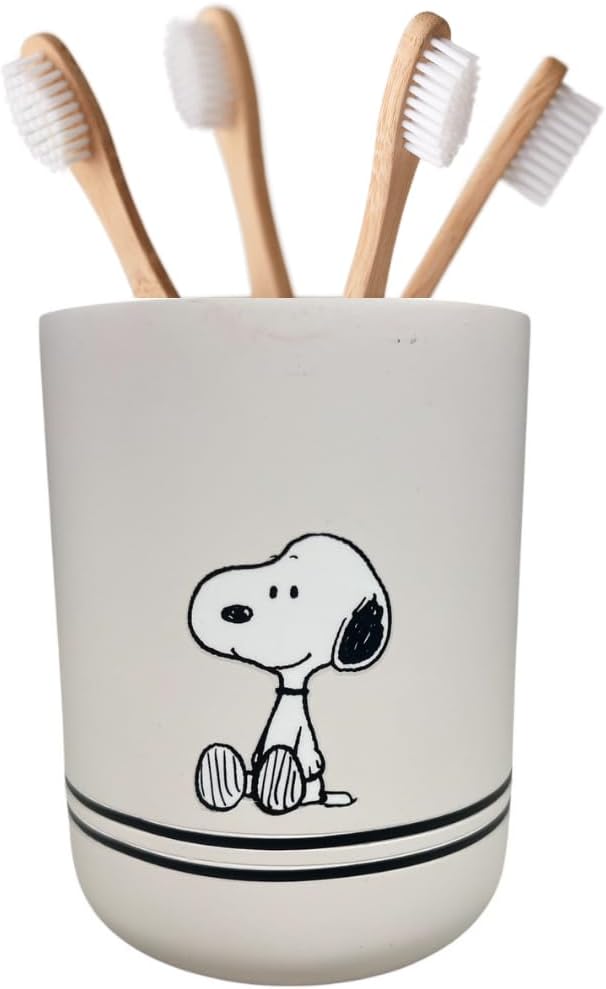 Peanuts Snoopy Kids Toothbrush Holder - Makeup Brushes/Pens Tumbler, (Official Peanuts Product) by Franco Collectibles