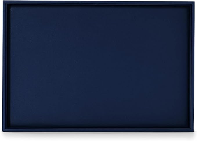 Oirlv Elegant Blue Jewelry Display Tray Stackable Jewelry Trays Jewelry Drawer Organizer Rings Earrings Necklace Storage
