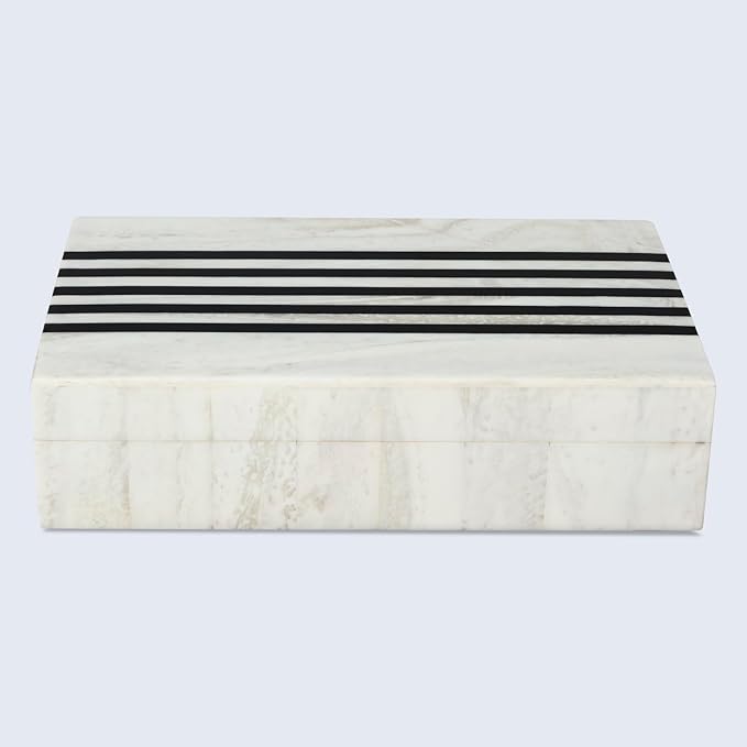 Handicrafts Home Decorative Keepsake Box 8x5 – Small Organizer Box with Lid, Boho Decorative Storage, Retro Memory Box, Unique Coffee Table Décor, Jewelry or Trinket Box, Modern Shelf Decorative Box