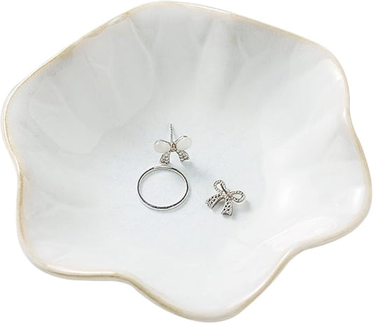 Ring Dish Tray, Jewelry Dish Holder, Key Bowl, Trinket Tray, Earring Holder, Decoration Plate for Women