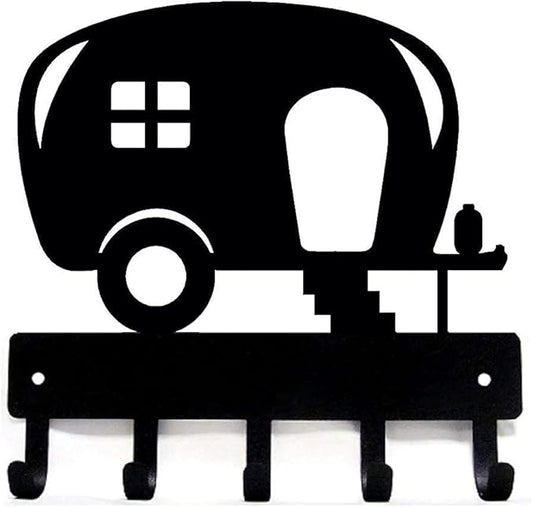 Camper Key Rack Holder for Wall - Large 9 inch Wide - Made in USA; Camper Accessories