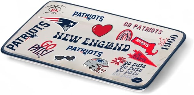 The Memory Company Officially Licensed NFL Team Spirit Ceramic Trinket Tray, Decorative Storage Catch-All, Home & Office Organizer, Gift for Football Fans