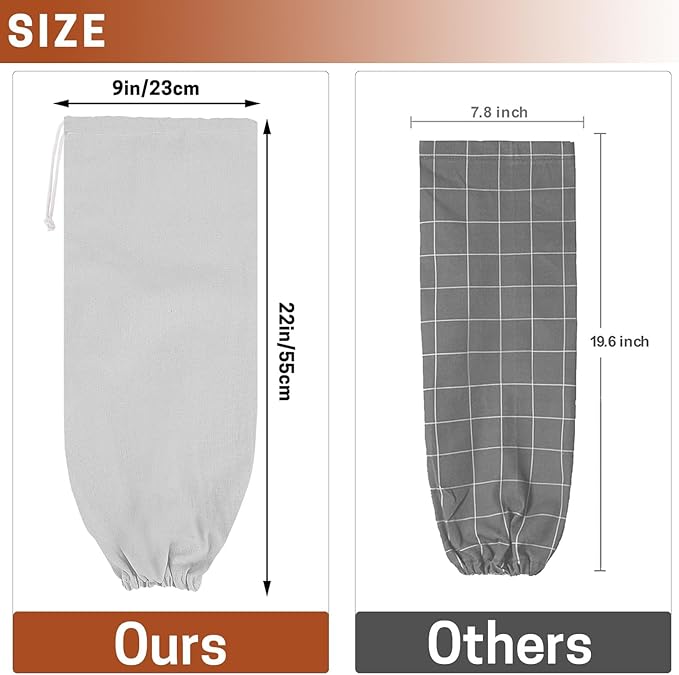 SWISSELITE 2Pcs Plastic Bag Holder, Reusable Grocery Bag Organizer, Wall Mount, 22x9 IN