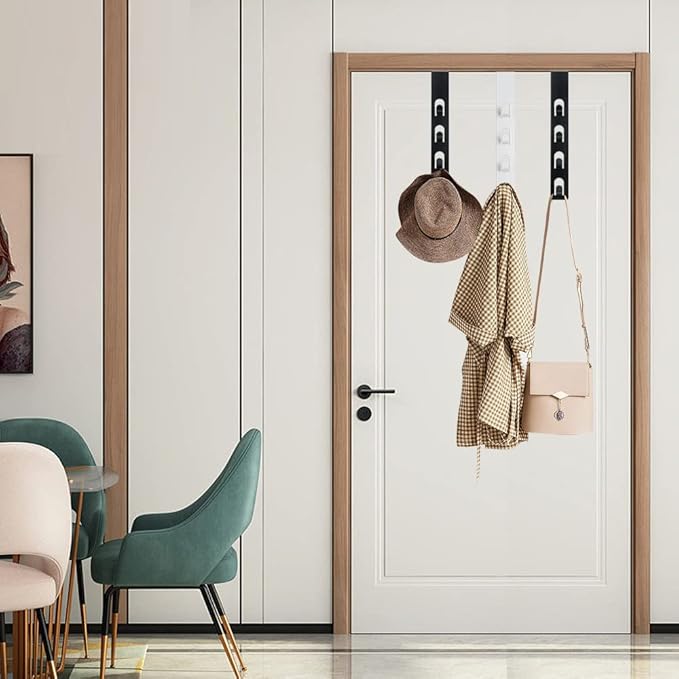 4 Layers Metal Hats Hanger, 1 PCS Strong Vertical Coat Hook, Bag Rack for Hanging Bags Jams Scarf Keys and More.