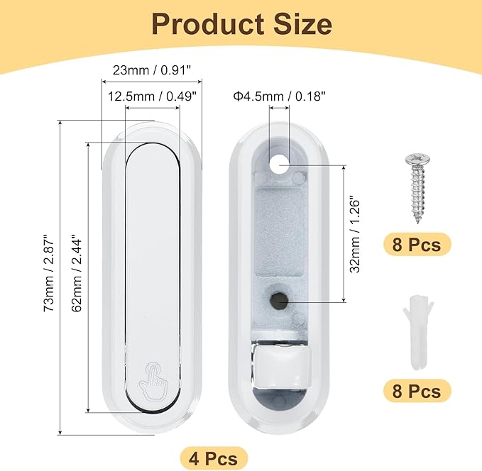uxcell 4Pcs Foldable Wall Hooks, Aluminum Alloy Heavy Duty Wall Mounted Folding Coat Hooks with Mounting Accessories Space-Saving for Hanging Coat Towels Hat Bags, Oval, Matte White