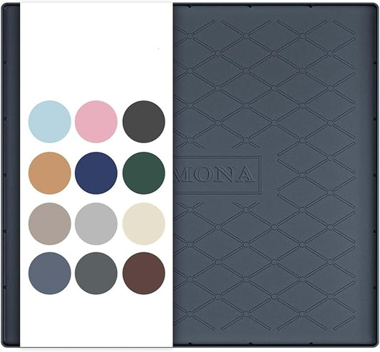URMONA 22" x 19" Waterproof Silicone Mat in Multiple Sizes & Colors, Under Sink Mat for Kitchen & Bathroom, Pet Food Pad for Dogs & Cats, Kitchen Cabinet Liner, Multi-Purpose for Storage(Dark Grey)