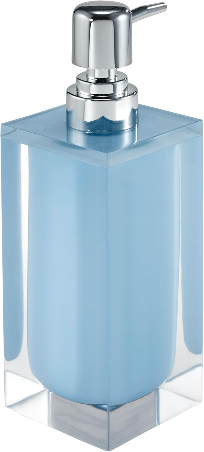Izod - Lotion Pump/Soap Dispenser, Sleek Resin Countertop Accessories, Dorm Room Essentials, Modern Home Decor (Marina Collection, White)