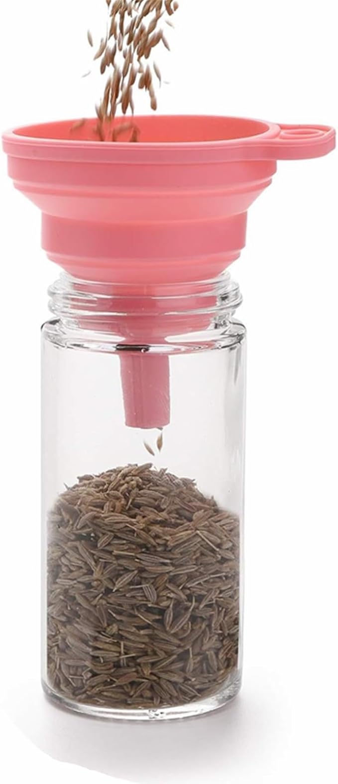 Tebery 12 Pack Round Spice Bottles 3oz Glass Spice Jars with Silver Metal Lids, Shaker Tops, Wide Funnel and Labels