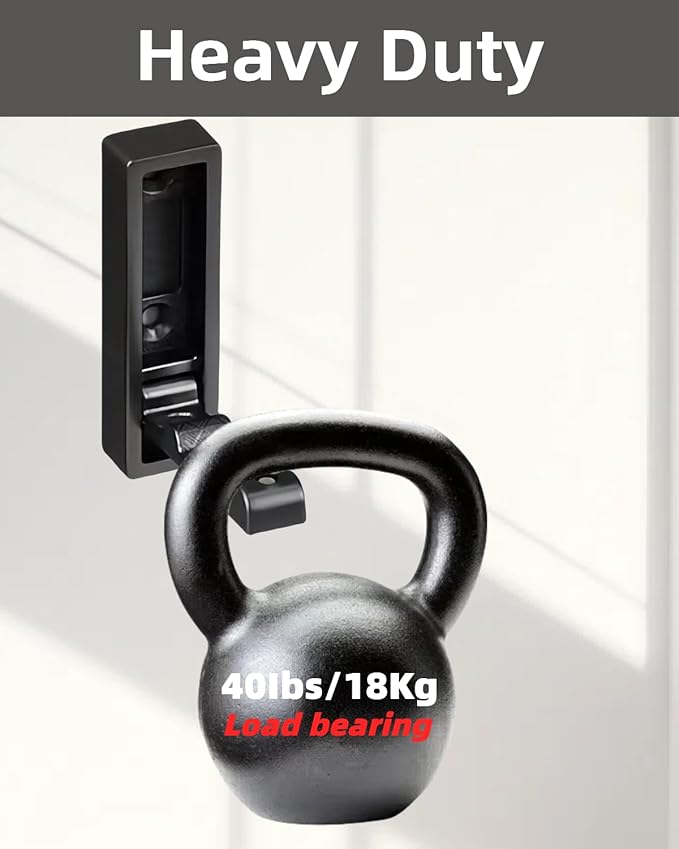 Wall Hooks, 5Pcs Folding Hook Zinc Alloy Coat Hooks Wall Mounted for Hanging Heavy Duty, Towel, Coats, Hanger, Bag, Hat, Backpacks, Earphone, Screws (Black)