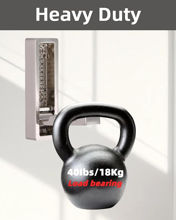 Wall Hooks, 5Pcs Folding Hook Zinc Alloy Coat Hooks Wall Mounted for Hanging Heavy Duty, Towel, Coats, Hanger, Bag, Hat, Backpacks, Earphone, Screws (Silver)