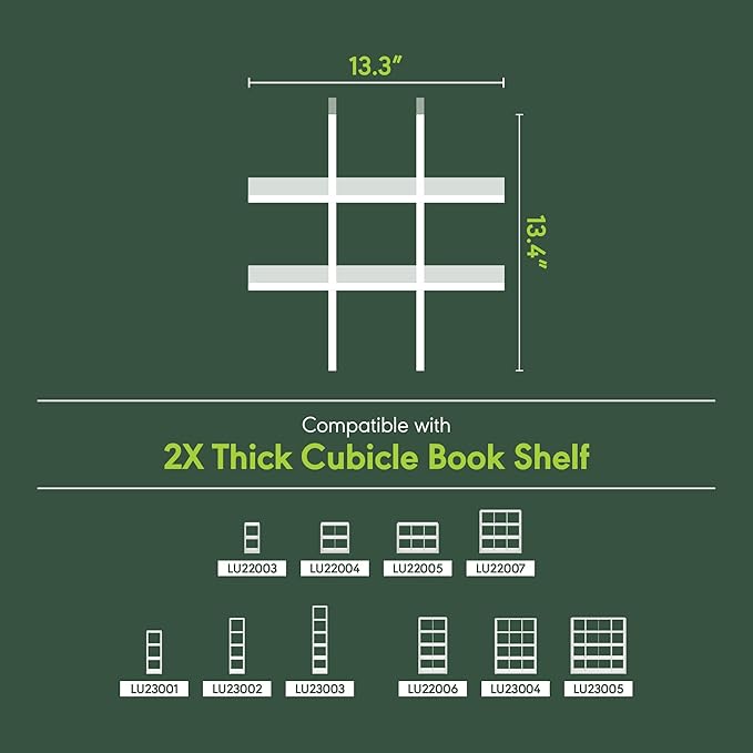 Furinno Cubicle Cube Insert, 9-Compartment Cube Organizer, Fits into Furinno Extra Thick Cubes, for Organizers and Storage, White (Does not fit IKEA Kallax Shelving)